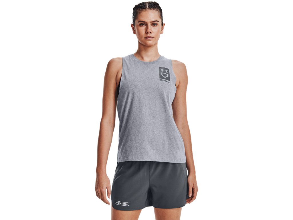 Under Armour Womens Softball Box Logo Tank Top - Quick-Drying Comfort