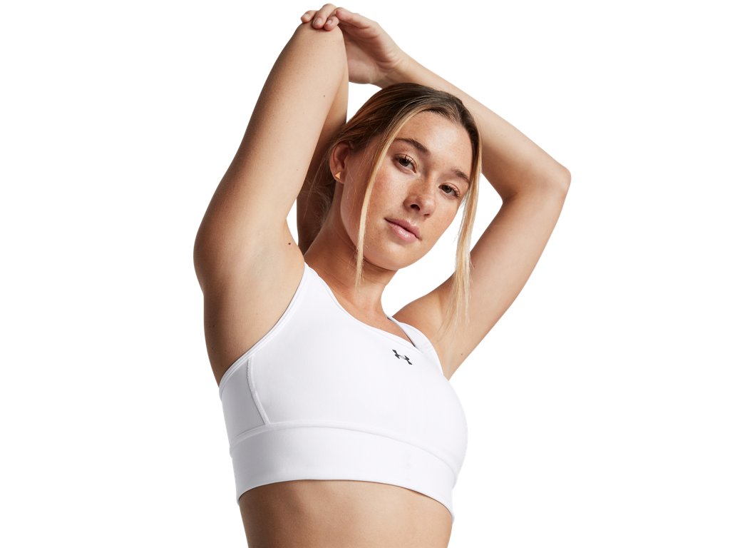 Under Armour Womens Crossback Longline Sports Bra - Strategic Support and Breathability