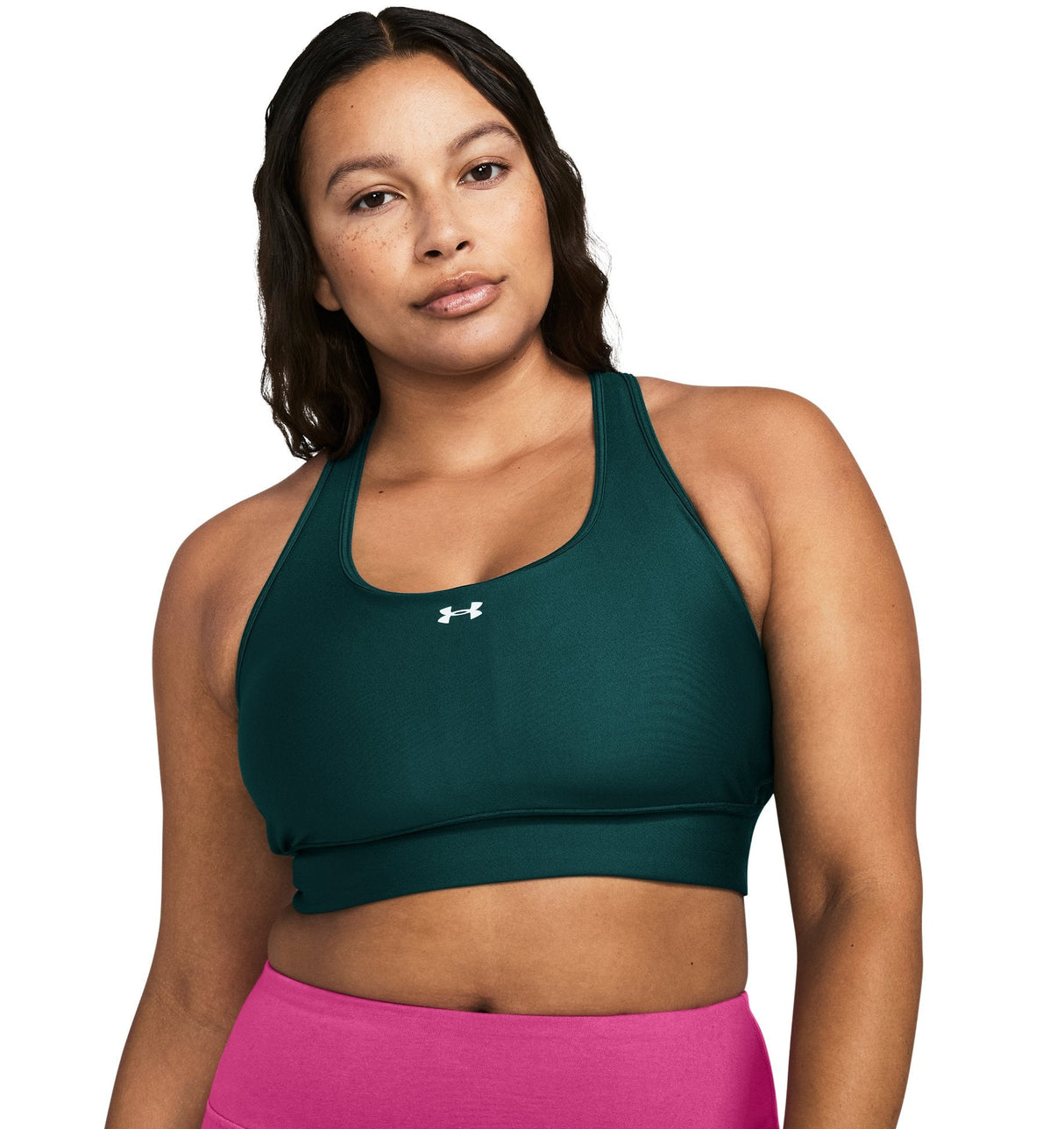 Under Armour Womens Crossback Longline Sports Bra - Strategic Support and Breathability