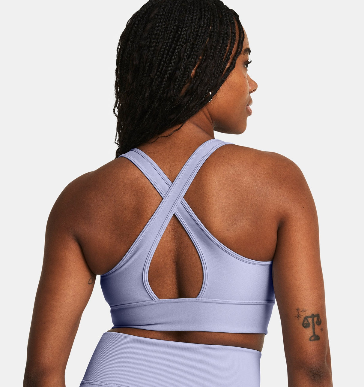 Under Armour Womens Crossback Longline Sports Bra - Strategic Support and Breathability