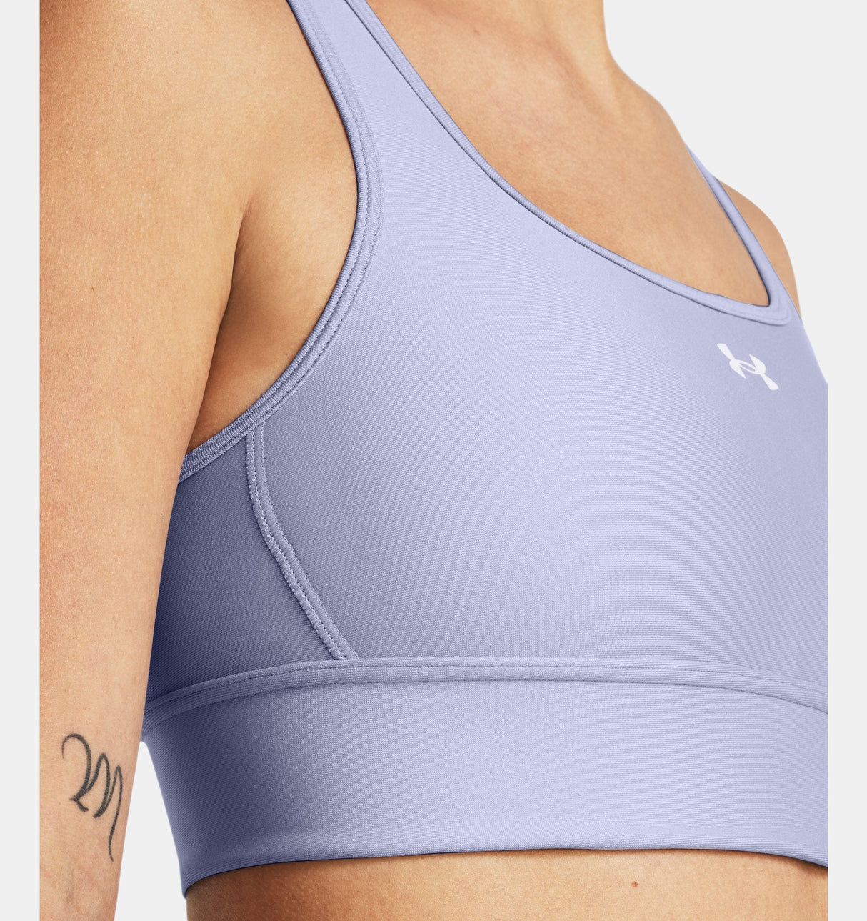 Under Armour Womens Crossback Longline Sports Bra - Strategic Support and Breathability