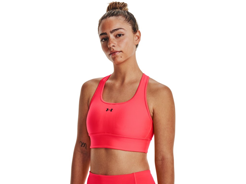 Under Armour Womens Crossback Longline Sports Bra - Strategic Support and Breathability
