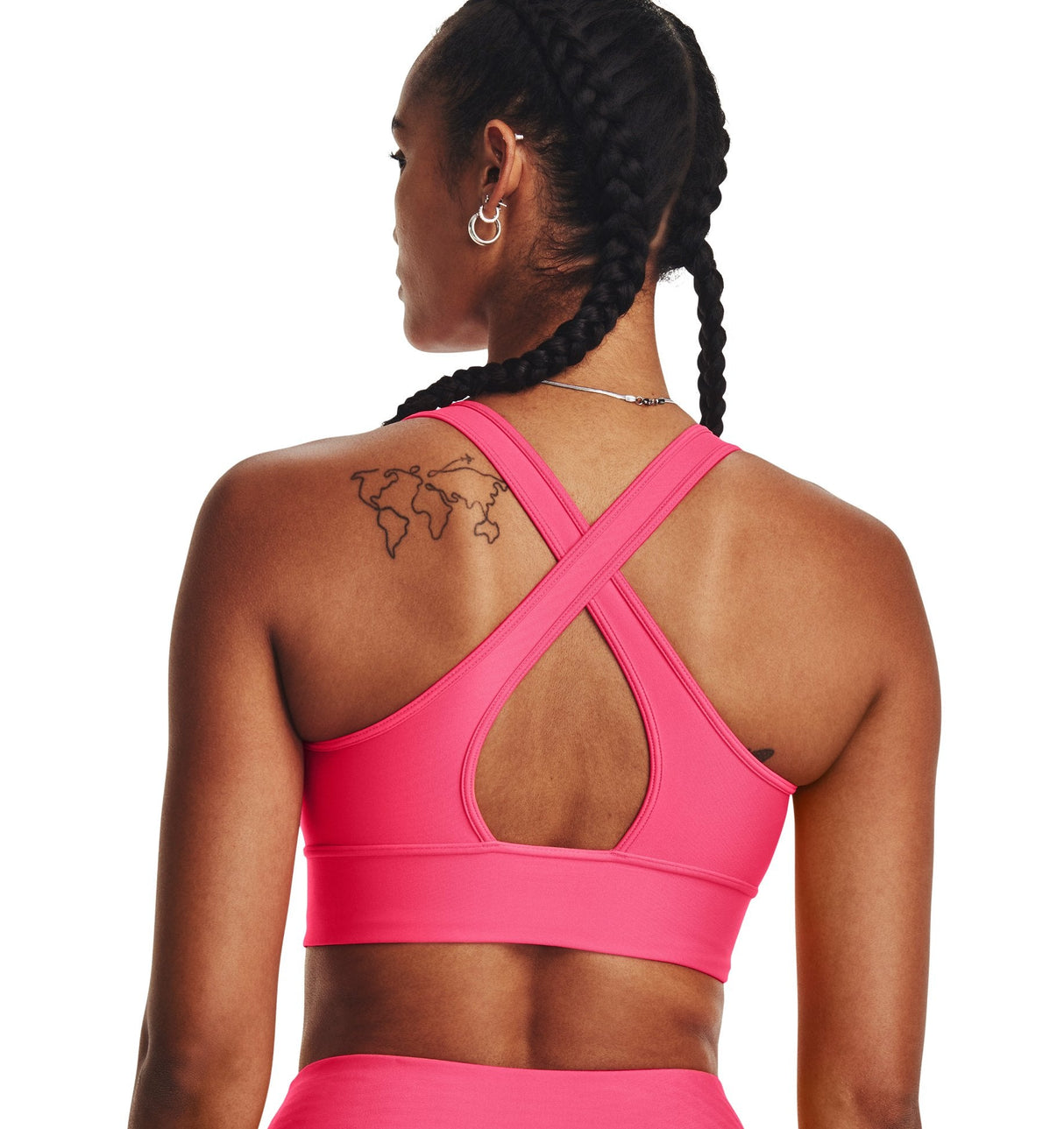 Under Armour Womens Crossback Longline Sports Bra - Strategic Support and Breathability
