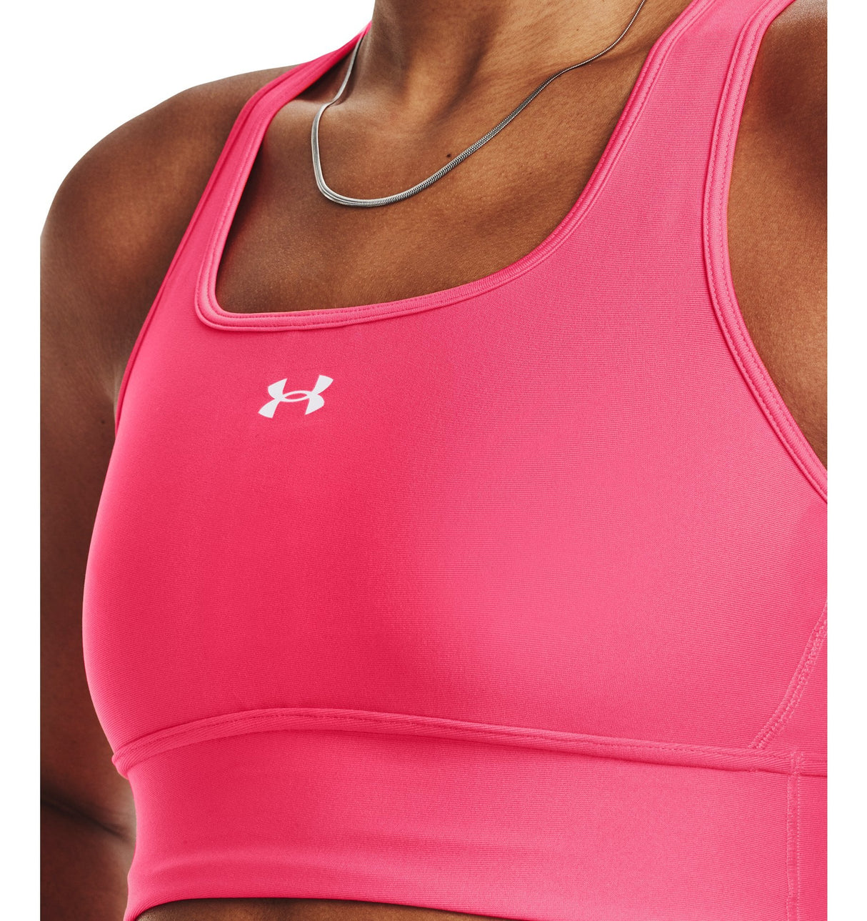 Under Armour Womens Crossback Longline Sports Bra - Strategic Support and Breathability