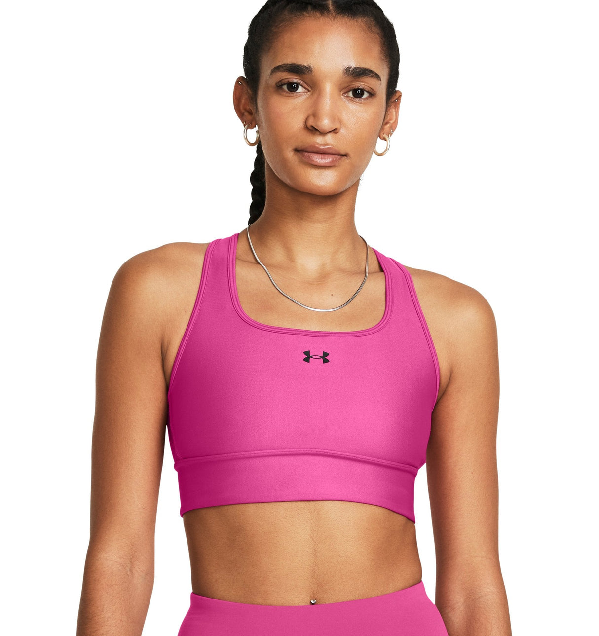 Under Armour Womens Crossback Longline Sports Bra - Strategic Support and Breathability