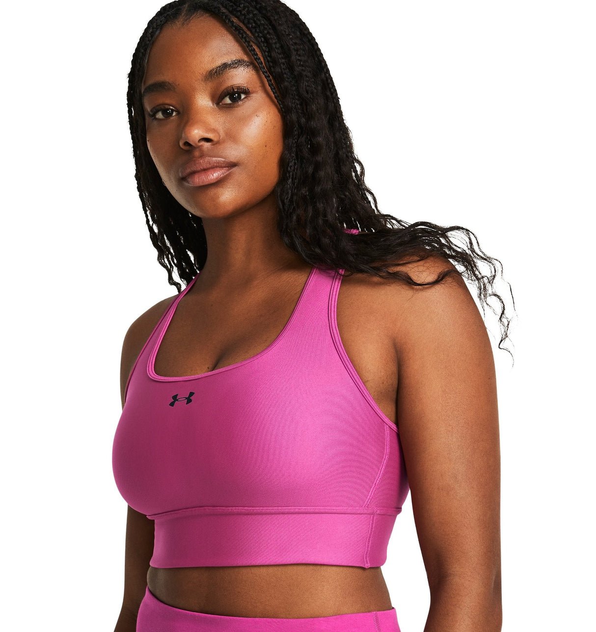 Under Armour Womens Crossback Longline Sports Bra - Strategic Support and Breathability