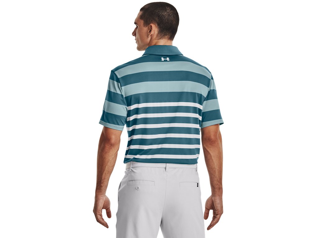 Under Armour Mens UA Playoff 3.0 Stripe Polo Shirt - Breathable and Stretchy