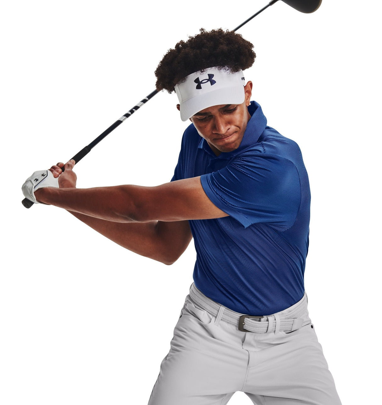Under Armour Mens UA Playoff 3.0 Stripe Polo Shirt - Breathable and Stretchy