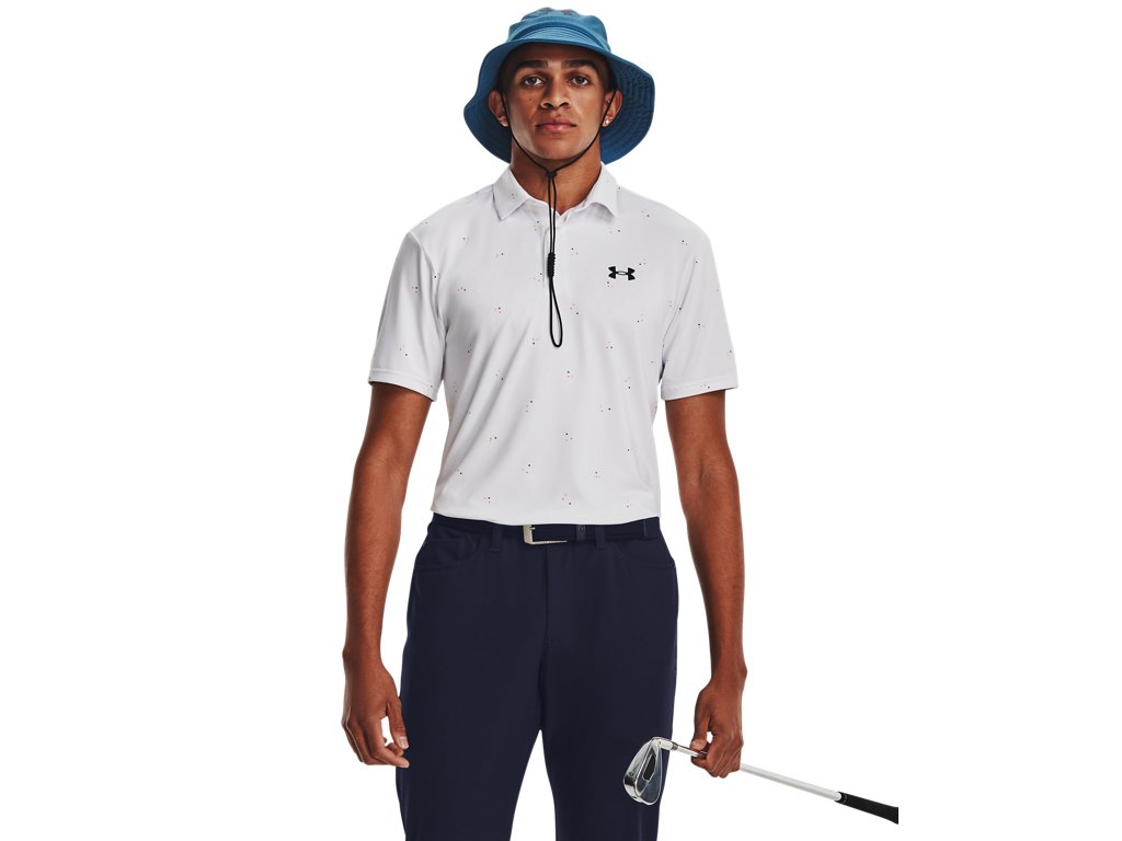 Under Armour Men's UA Playoff 3.0 Printed Polo Apparel - Breathable and Stretchy