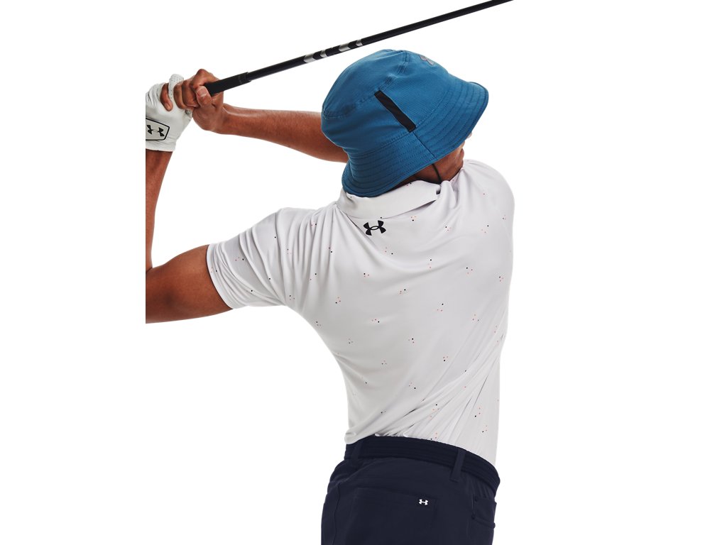 Under Armour Men's UA Playoff 3.0 Printed Polo Apparel - Breathable and Stretchy