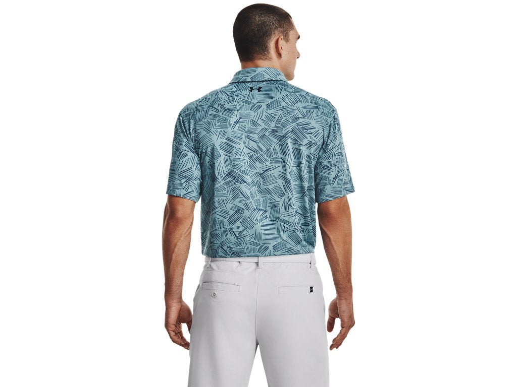 Under Armour Men's UA Playoff 3.0 Printed Polo Apparel - Breathable and Stretchy