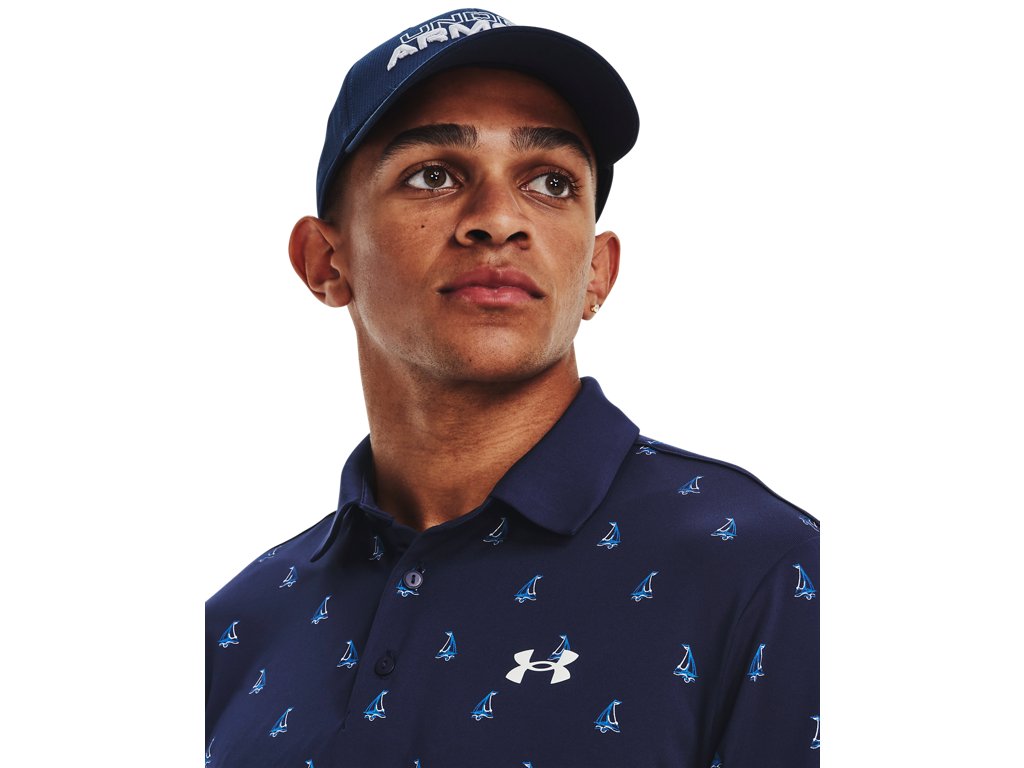 Under Armour Men's UA Playoff 3.0 Printed Polo Apparel - Breathable and Stretchy