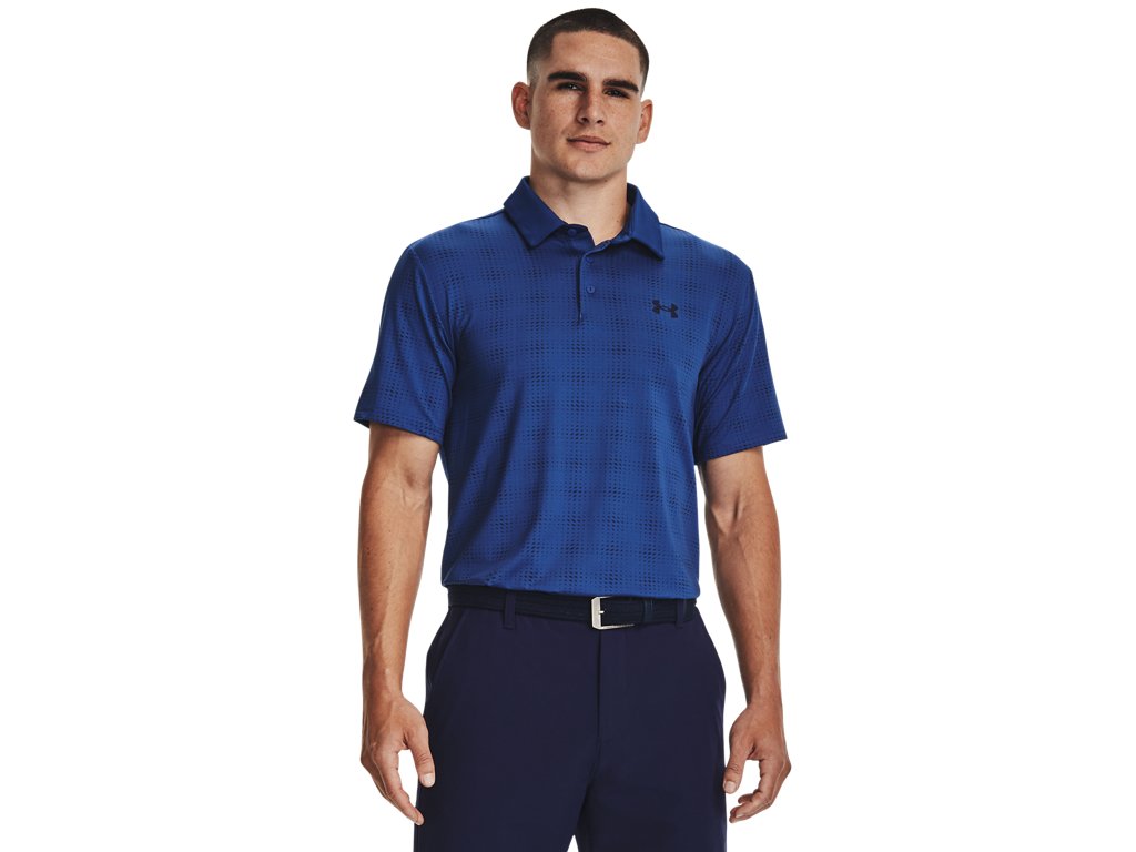 Under Armour Men's UA Playoff 3.0 Printed Polo Apparel - Breathable and Stretchy