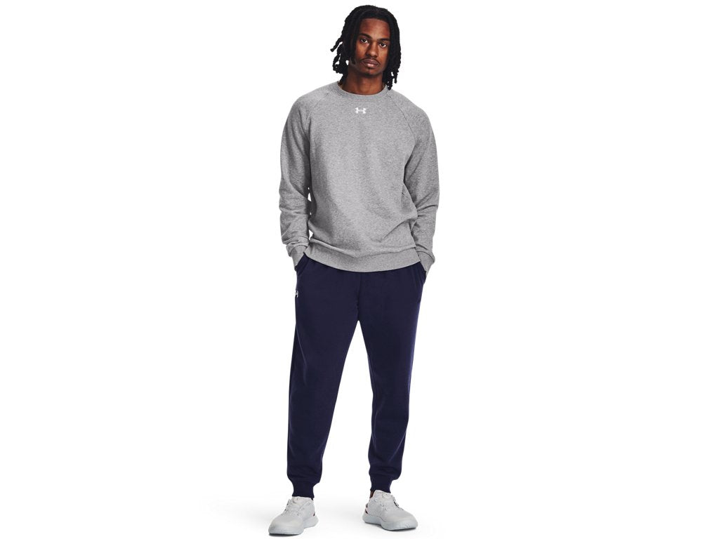 Under Armour Mens UA Rival Fleece Crew Apparel - Ultra-Soft Comfort