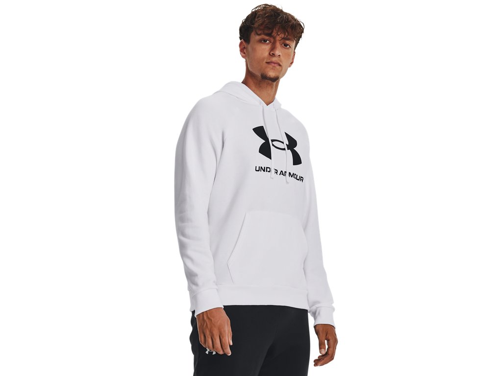 Under Armour Mens Rival Fleece Logo Hoodie - Ultra-Soft Cotton Blend