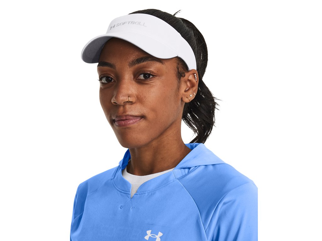 Under Armour Womens UA Blitzing Softball Visor - Adjustable with Sweatband
