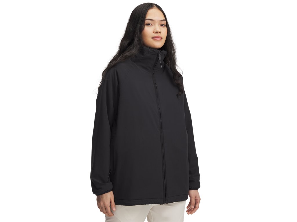 Under Armour Womens Mission Reversible Oversized Bomber Jacket - Water-Resistant and Ultra-Warm