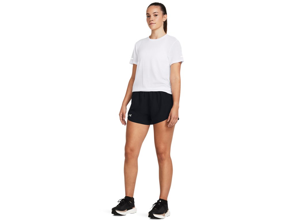 Under Armour Womens UA Fly-By 3in Shorts - Lightweight with Breathable Mesh Panels