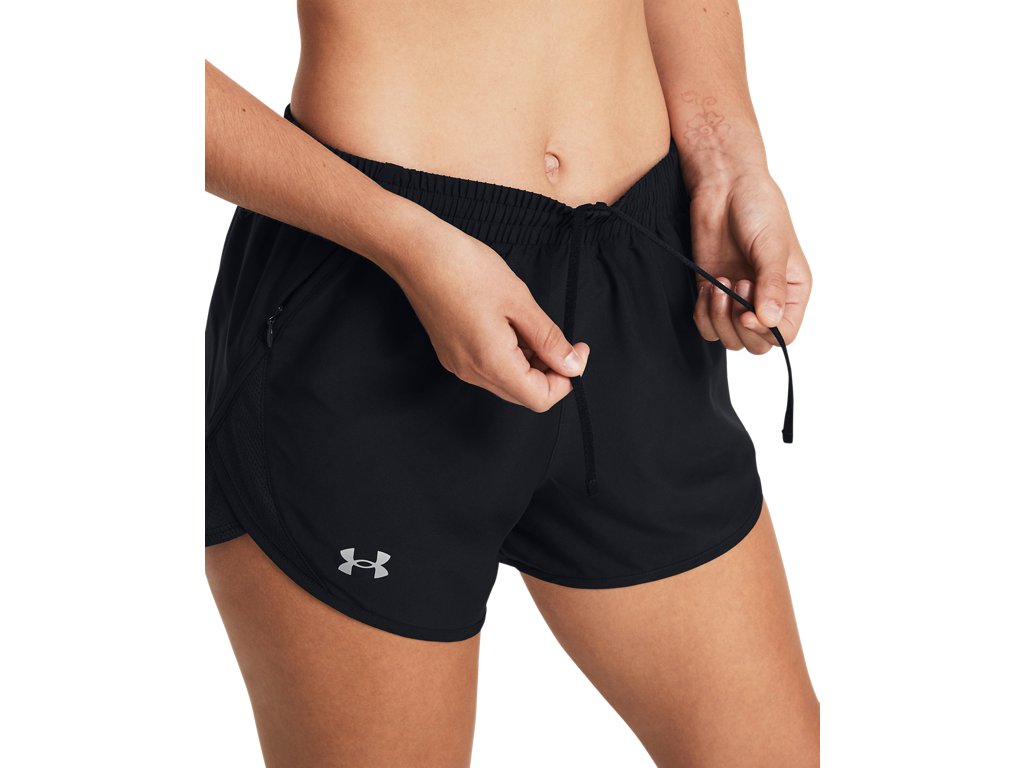 Under Armour Womens UA Fly-By 3in Shorts - Lightweight with Breathable Mesh Panels