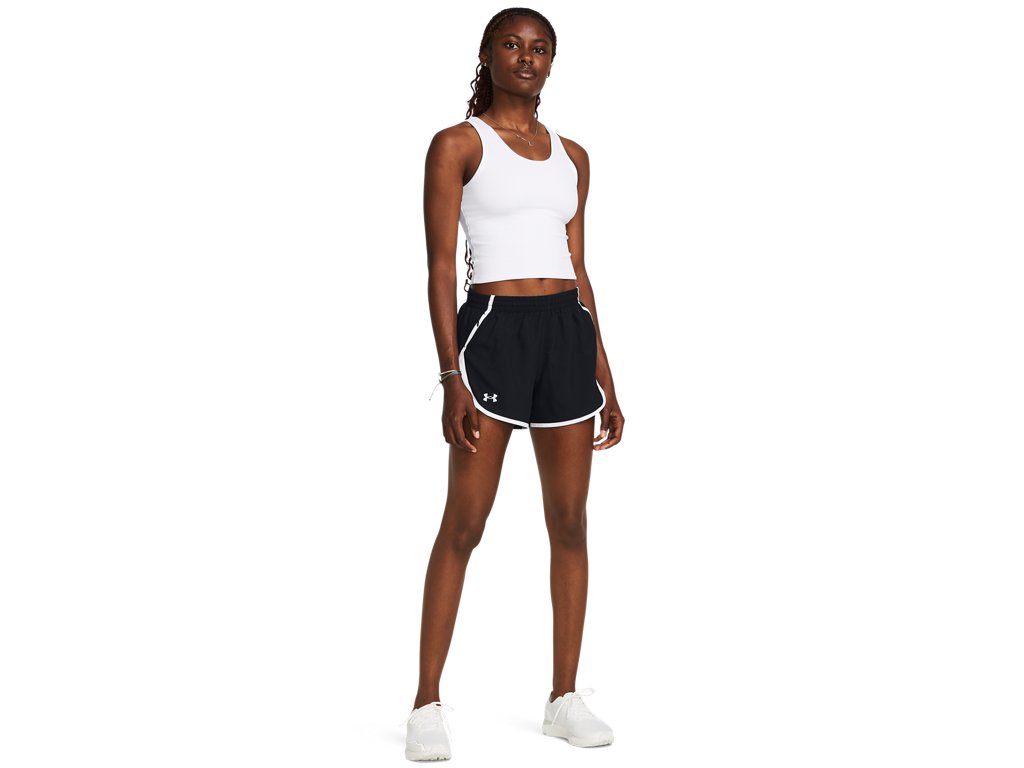 Under Armour Womens UA Fly-By 3in Shorts - Lightweight with Breathable Mesh Panels