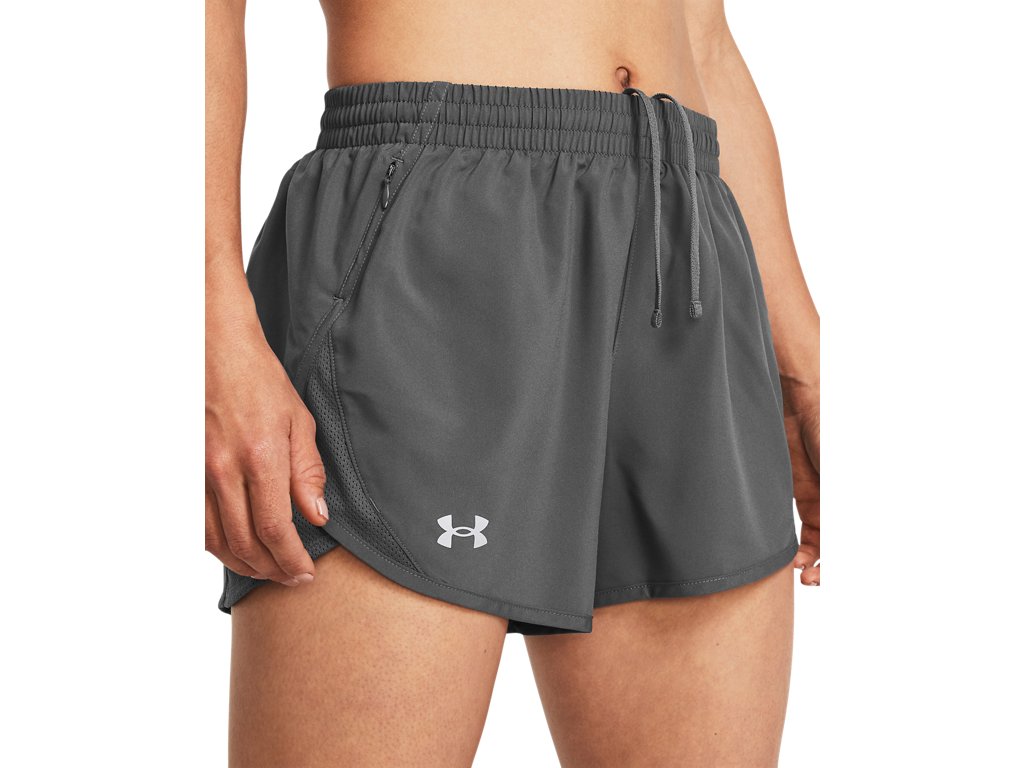 Under Armour Womens UA Fly-By 3in Shorts - Lightweight with Breathable Mesh Panels