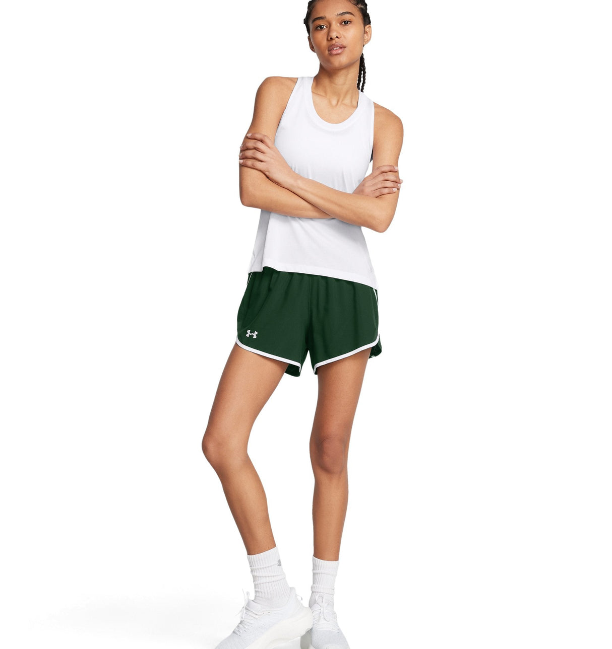 Under Armour Womens UA Fly-By 3in Shorts - Lightweight with Breathable Mesh Panels