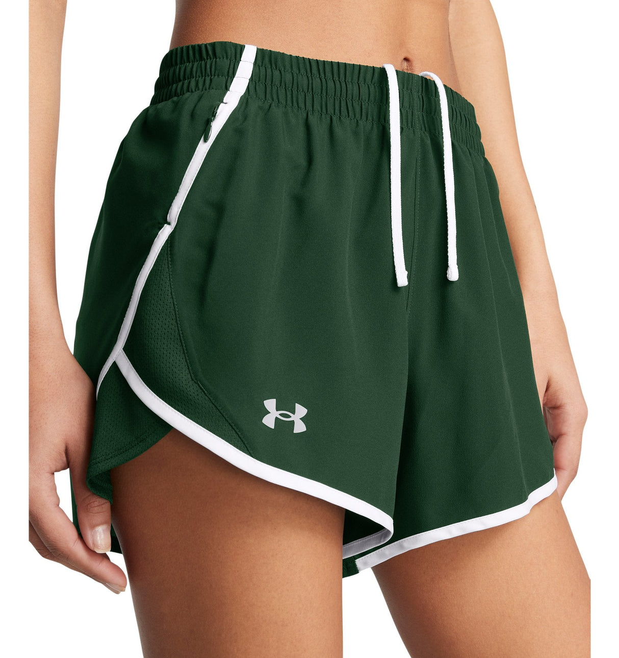 Under Armour Womens UA Fly-By 3in Shorts - Lightweight with Breathable Mesh Panels