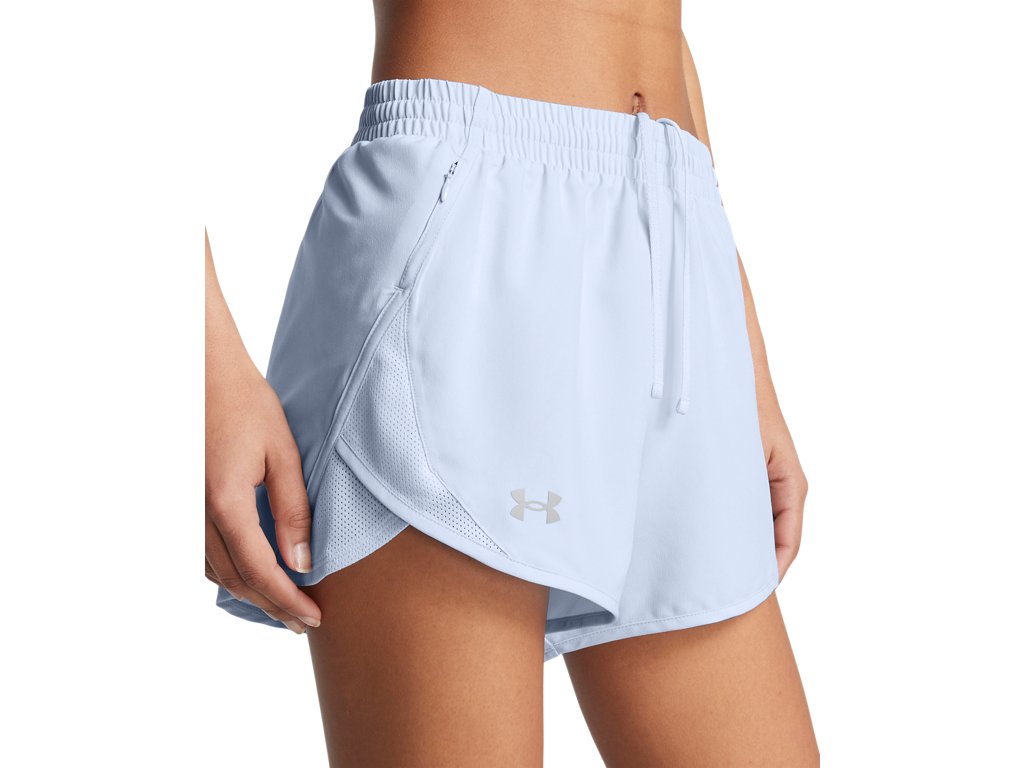 Under Armour Womens UA Fly-By 3in Shorts - Lightweight with Breathable Mesh Panels