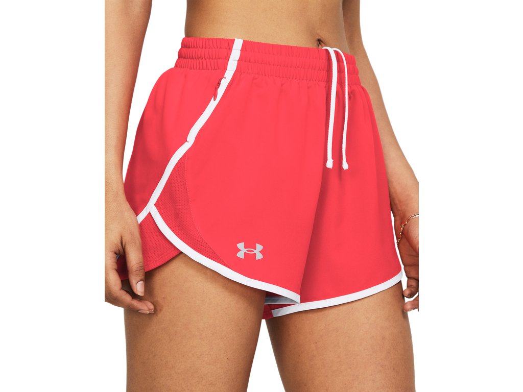 Under Armour Womens UA Fly-By 3in Shorts - Lightweight with Breathable Mesh Panels