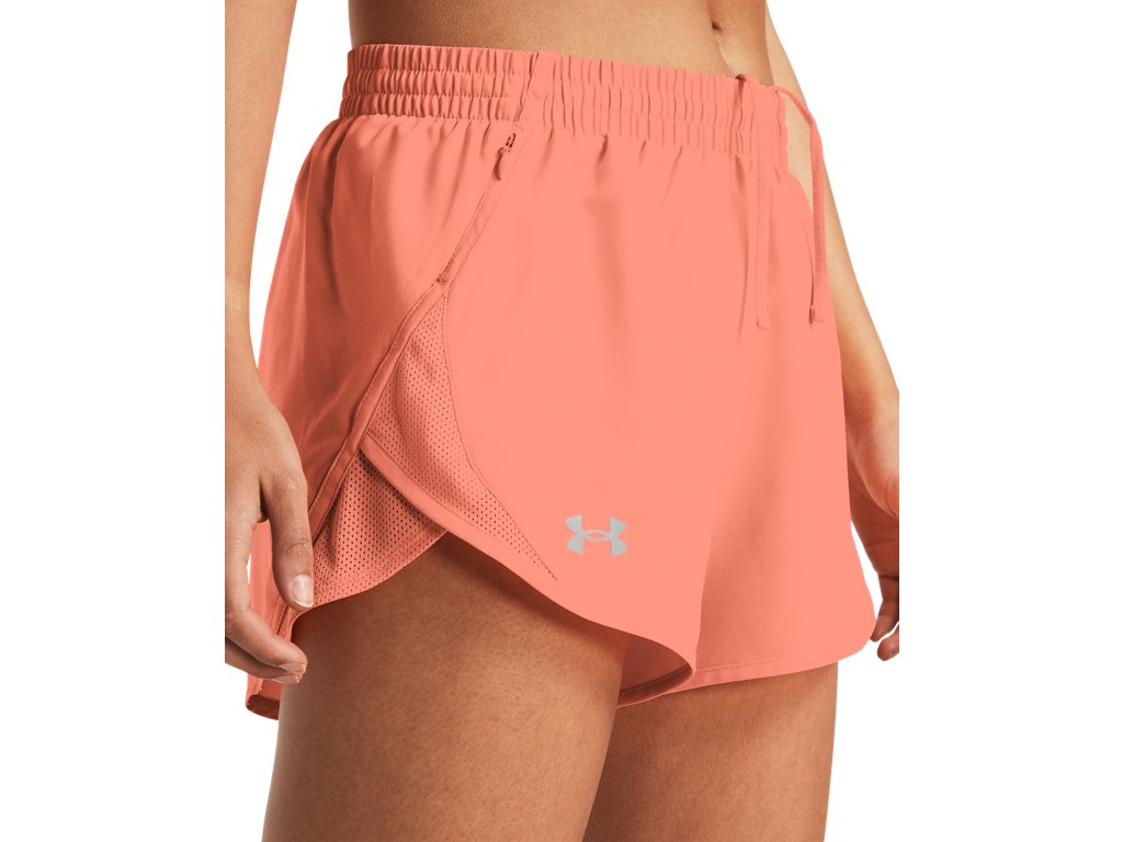 Under Armour Womens UA Fly-By 3in Shorts - Lightweight with Breathable Mesh Panels