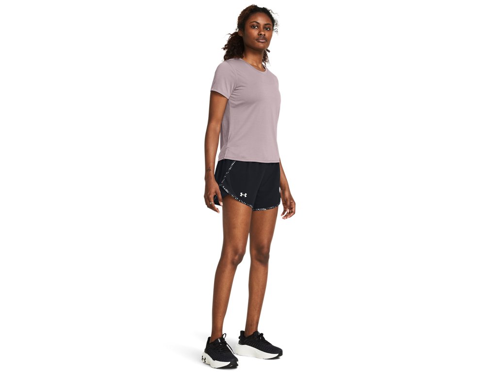 Under Armour Womens Fly-By Printed 3in Shorts - Updated Waistband and Side Zip Pocket
