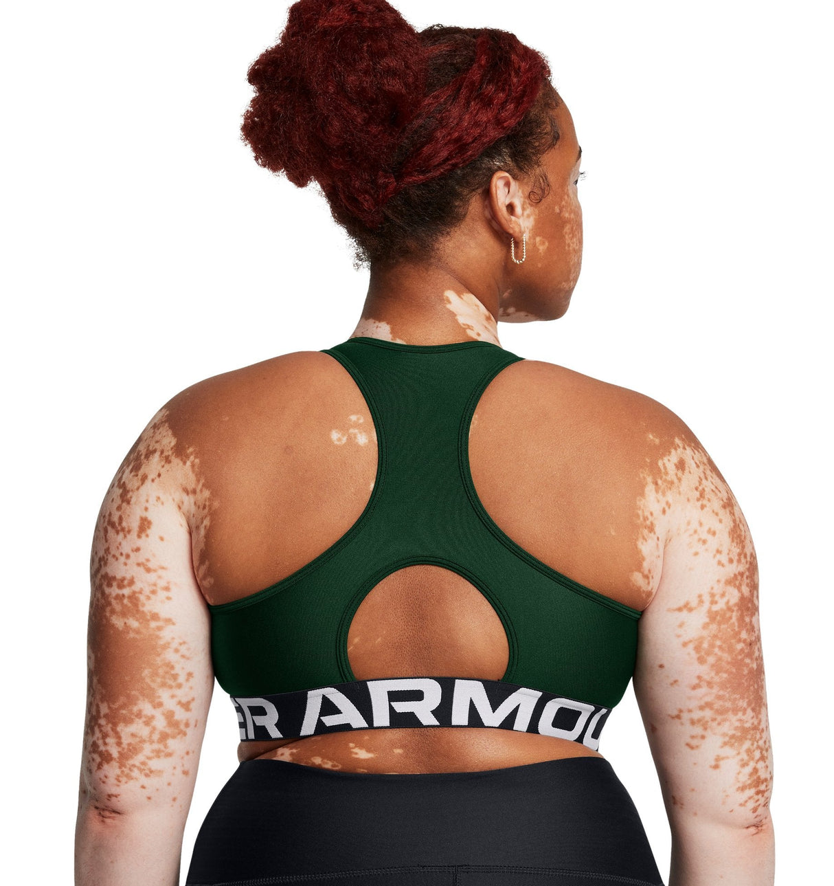 Under Armour Womens HeatGear Armour Mid Branded Sports Bra - Superior Comfort and Support