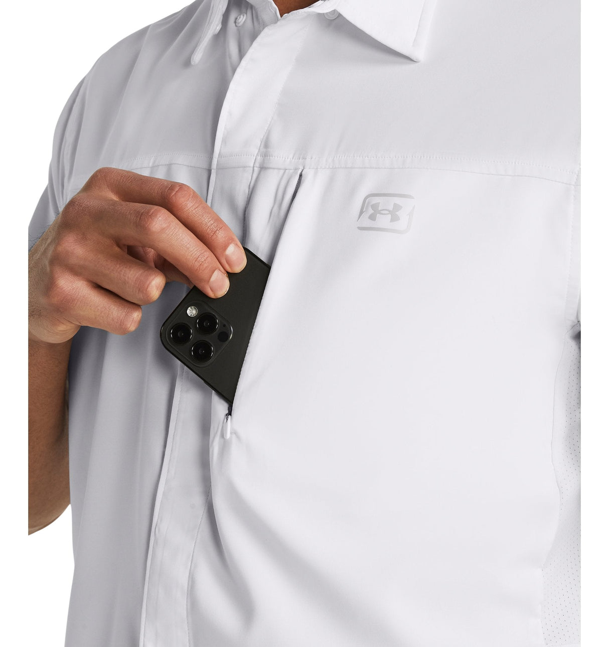 Under Armour Mens Fish Pro Hybrid Woven Shirt