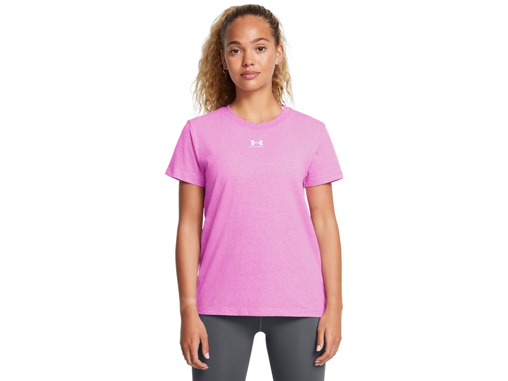 Under Armour Womens Rival Core Short Sleeve T-Shirt - Quick-Drying Cotton Blend