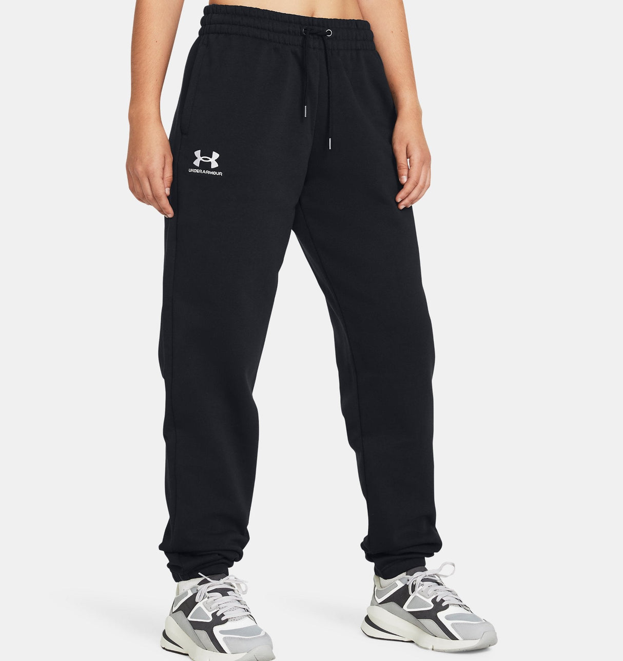 Under Armour Womens Essential Fleece Puddle Pants - Ultra-Soft Cotton Blend