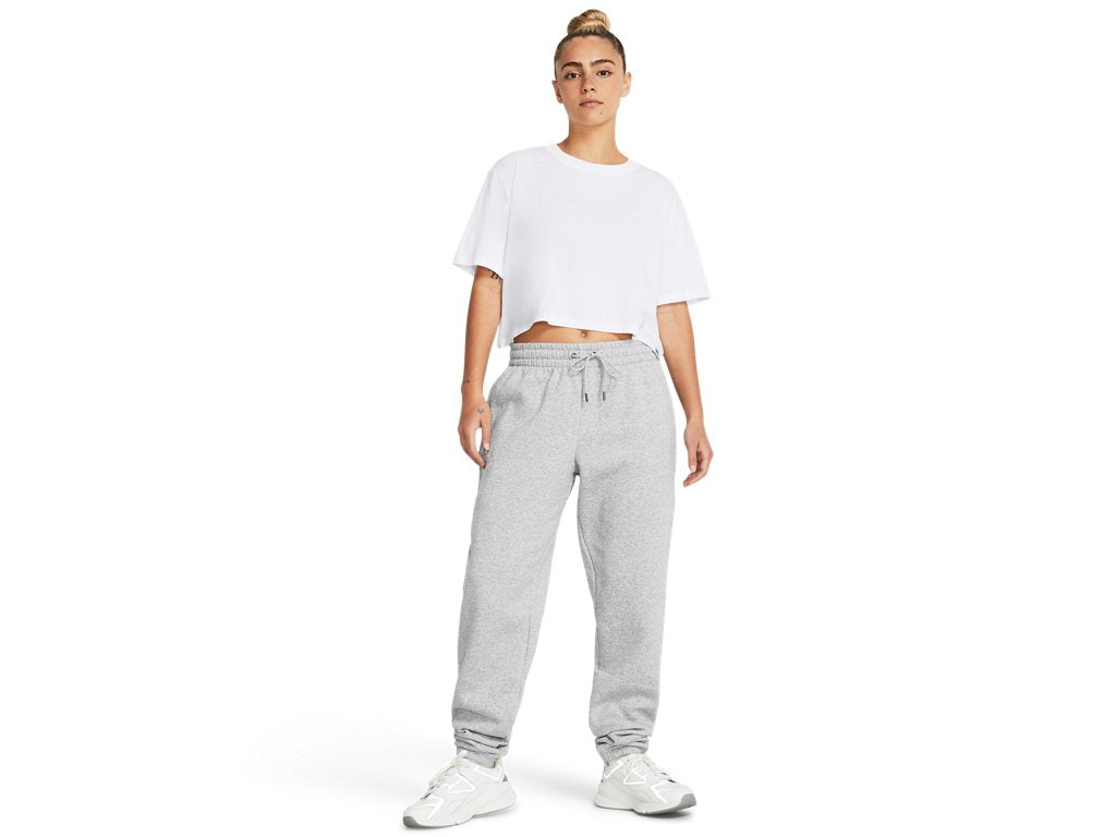Under Armour Womens Essential Fleece Puddle Pants - Ultra-Soft Cotton Blend