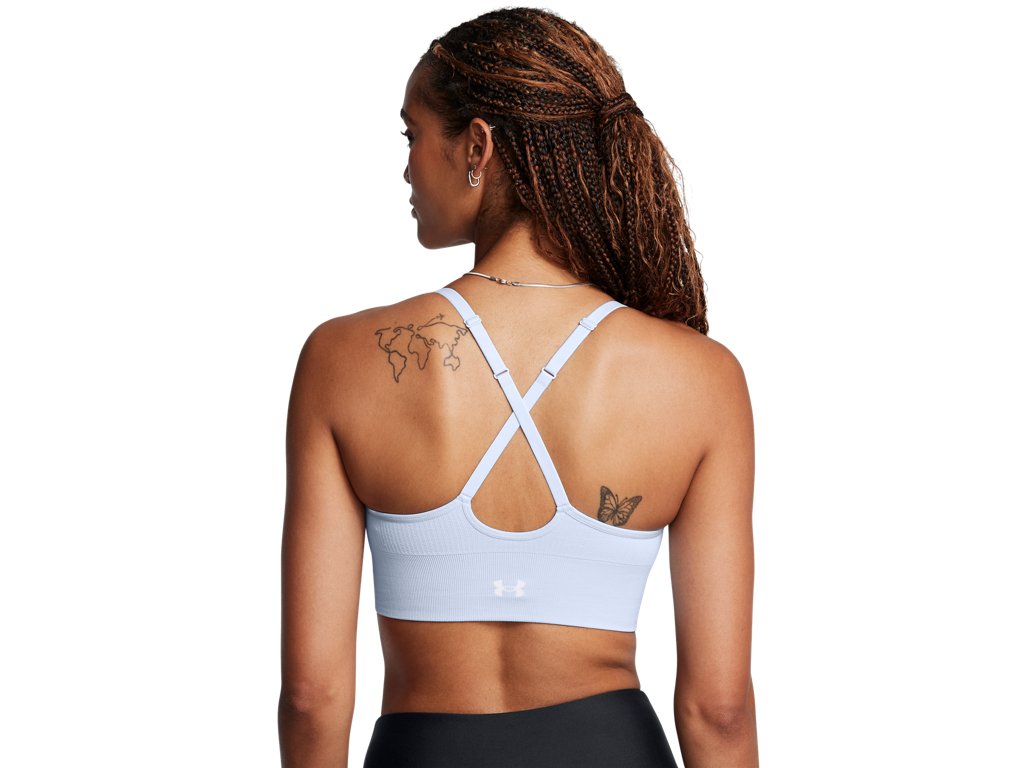 Under Armour Womens UA Vanish Seamless Low Sports Bra - Quick-Drying and Odor-Control Technology