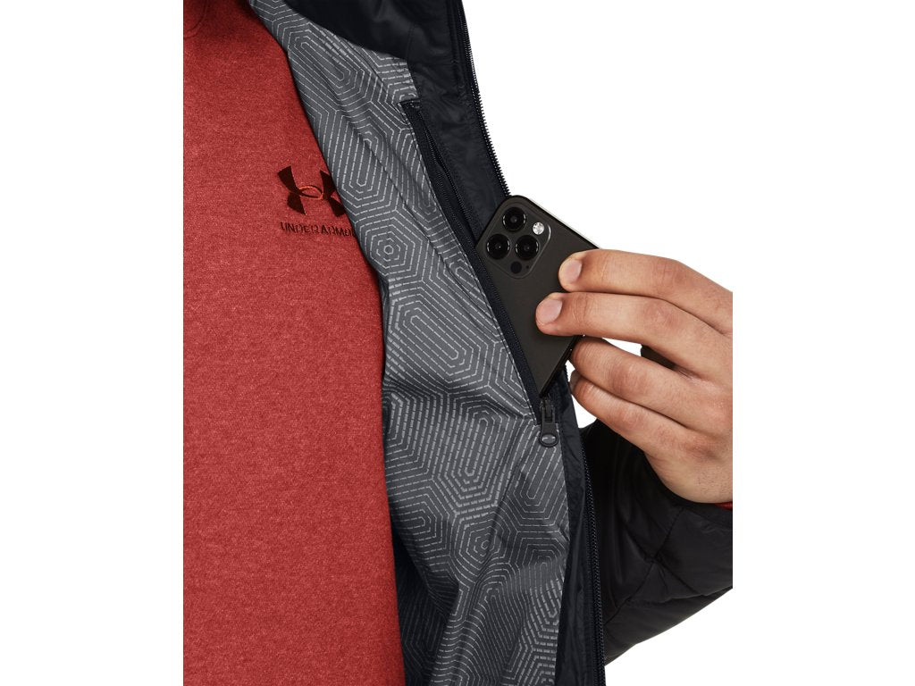 Under Armour Mens Legend Down Hooded Jacket - Water Repellent and Insulated