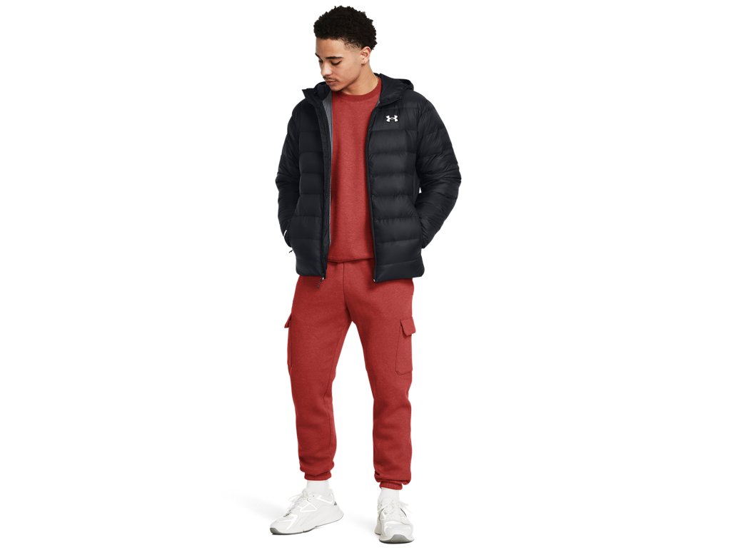 Under Armour Mens Legend Down Hooded Jacket - Water Repellent and Insulated