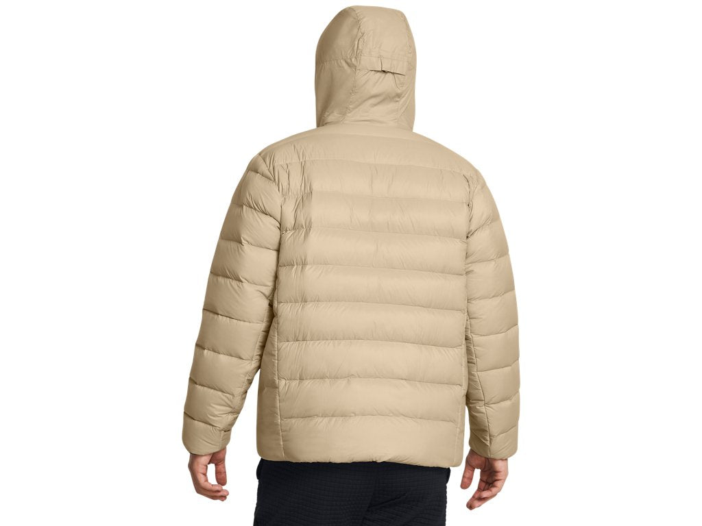 Under Armour Mens Legend Down Hooded Jacket - Water Repellent and Insulated