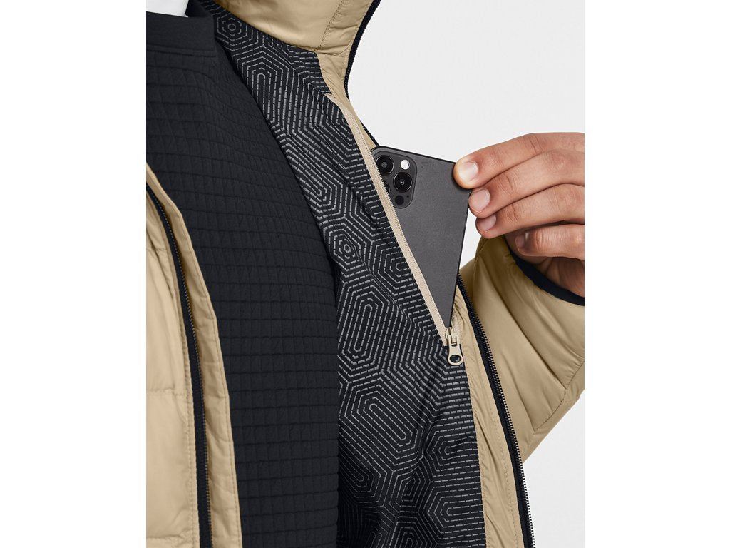 Under Armour Mens Legend Down Hooded Jacket - Water Repellent and Insulated