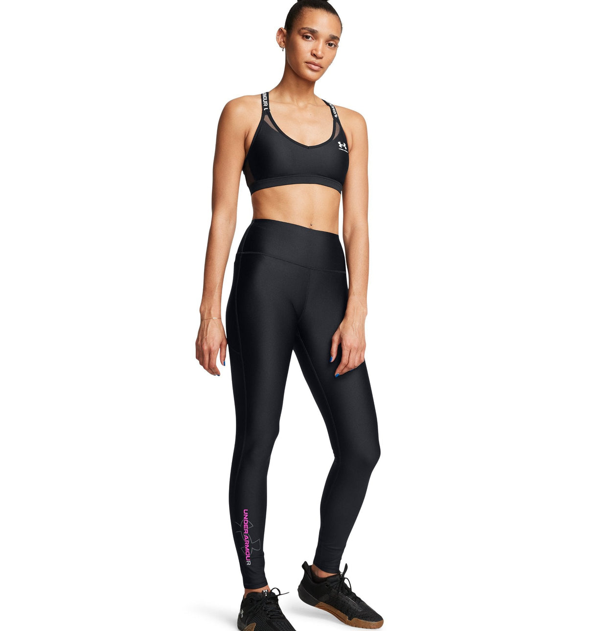 Under Armour Womens UA Tech Branded Leggings - High-Rise No-Slip Waistband