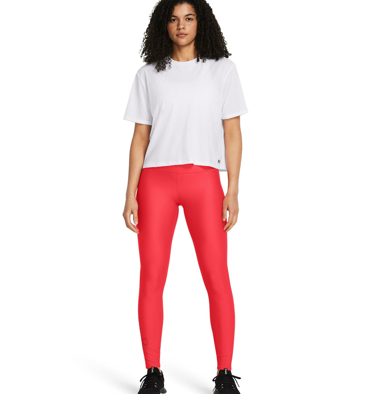 Under Armour Womens UA Tech Branded Leggings - High-Rise No-Slip Waistband