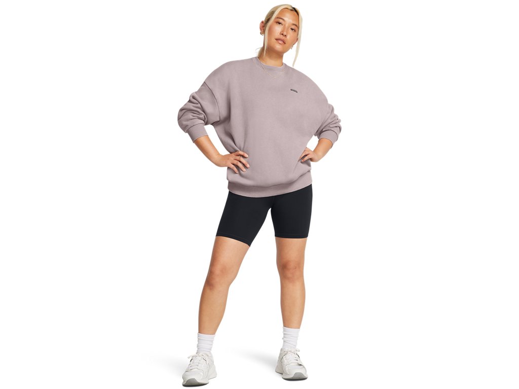 Under Armour Women's Icon Heavyweight Fleece Oversized Crew Apparel - Ultra-Soft Warmth