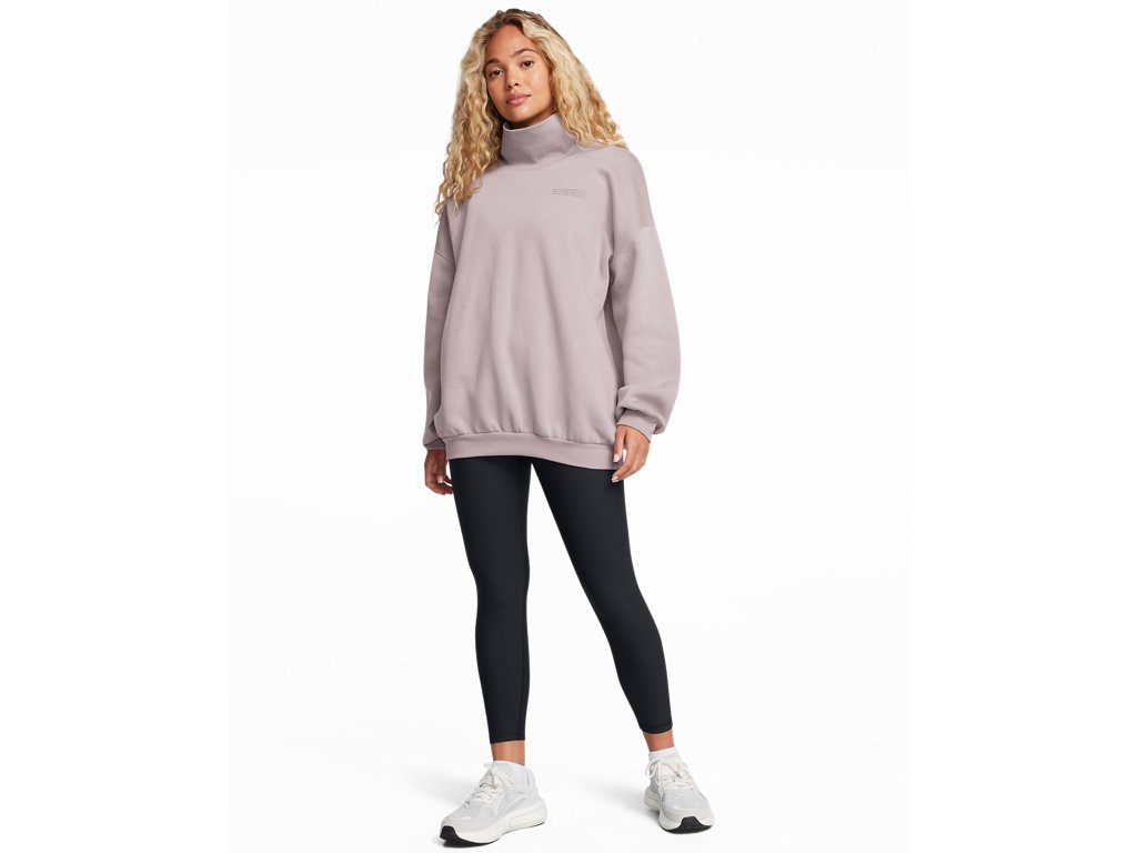 Under Armour Womens UA Icon Fleece Oversized Mock Crew - Ultra-Soft Mid-Weight Fleece