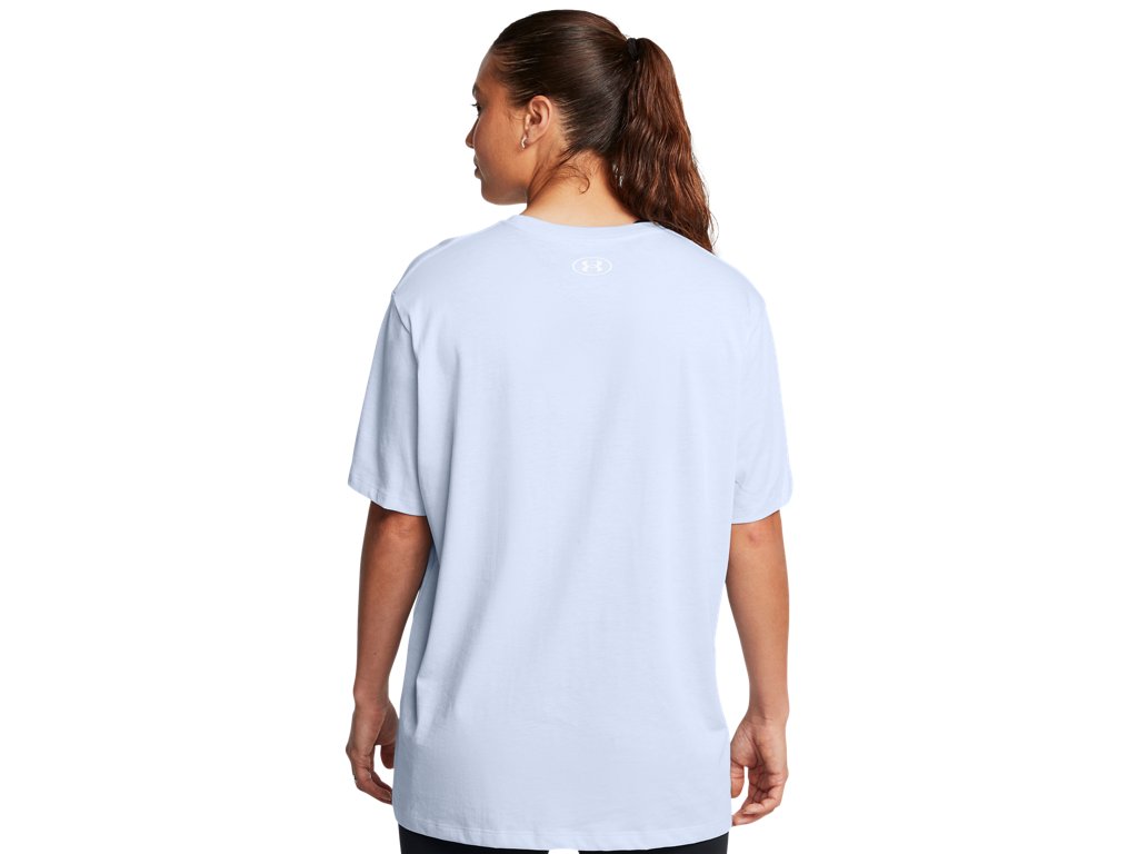 Under Armour Womens BF Oversized Logo Short Sleeve T-Shirt - Quick-Drying Cotton Blend
