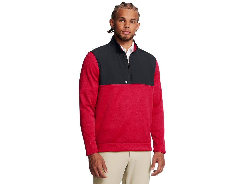 Under Armour Mens Drive Storm SweaterFleece Half Zip Apparel - Water Repellent