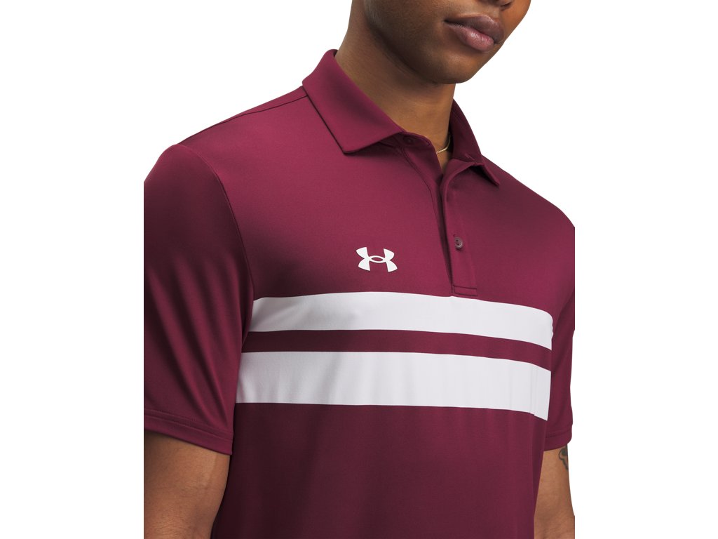 Under Armour Men's Drive Team Dual Stripe Polo Shirt - 4-Way Stretch Material