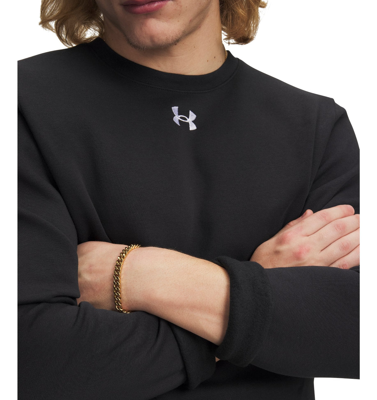 Under Armour Adult Mens Armour Fleece Team Icon Crew Sweatshirt