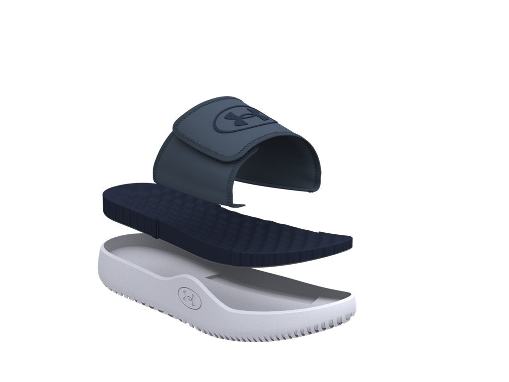 Under Armour Mens UA Ignite Pro 8 Slides Footwear - Updated Memory Foam Comfort